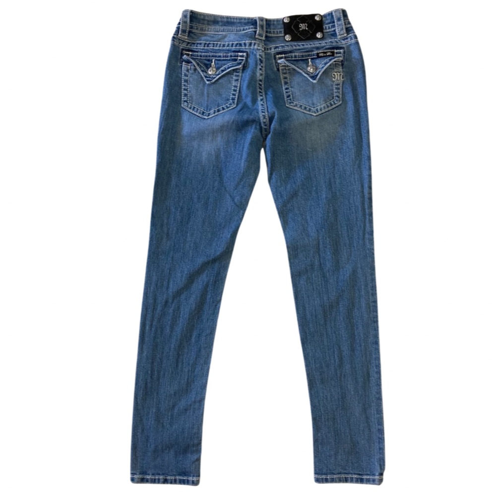 Miss Me Women's Skinny Jeans - Blue - Picture 6 of 10